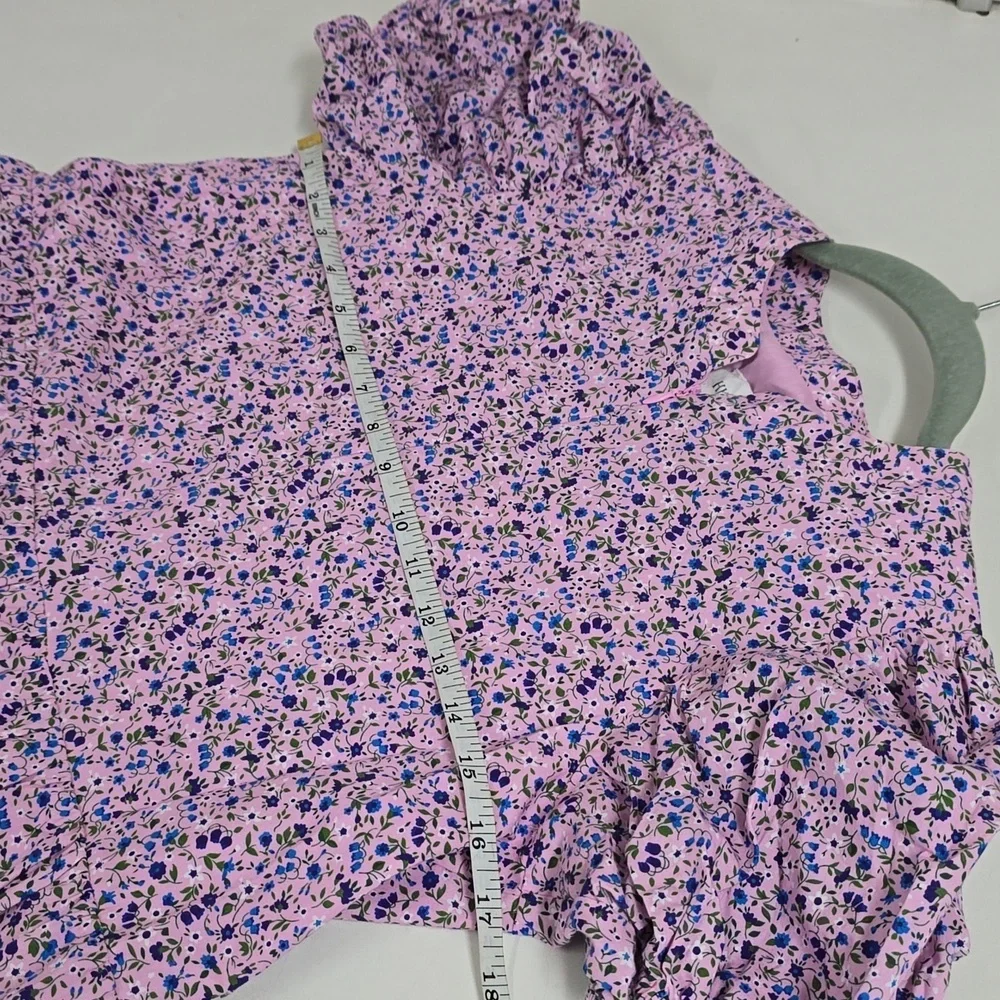 Tuckernuck Hyacinth House Lilac Floral Zip Front Ellie Mini Dress